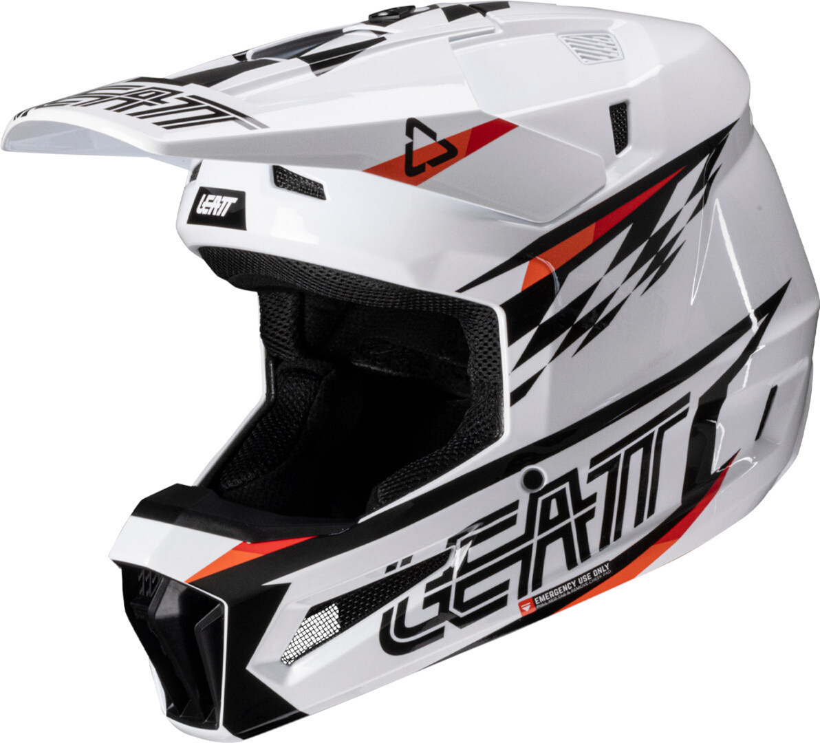 Leatt 3.5 Sharp Cască de motocross cu ochelari de protecție Alb/Roșu/Negru M (57/58) Figura 4