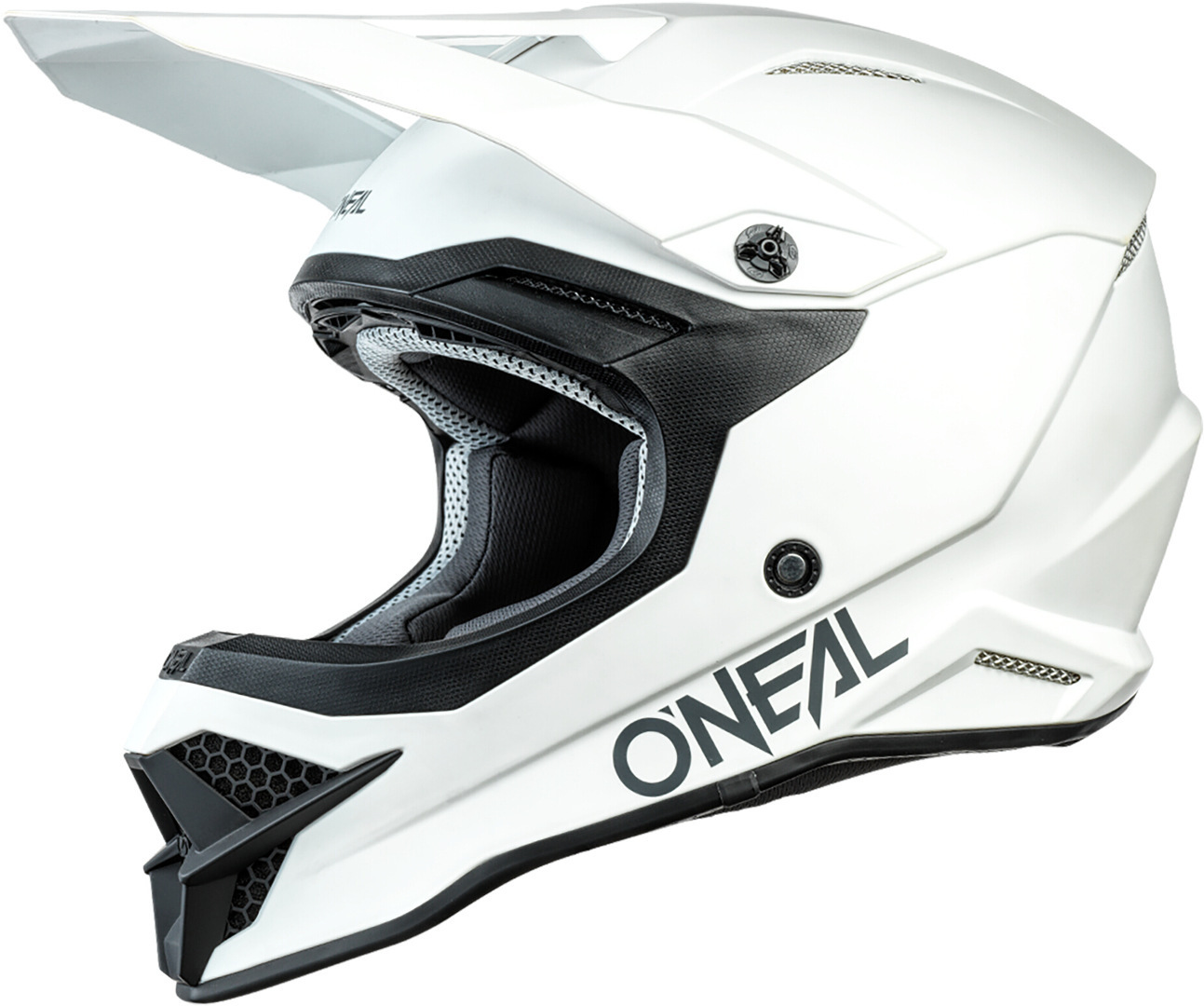 Oneal 3Series Solid Casque de motocross Blanc L (59/60) Figure 1
