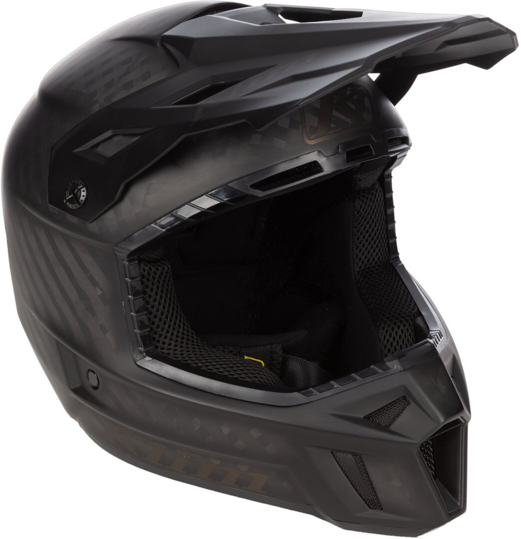 Side view of Klim F3 Carbon Wraith Snowmobile Helmet