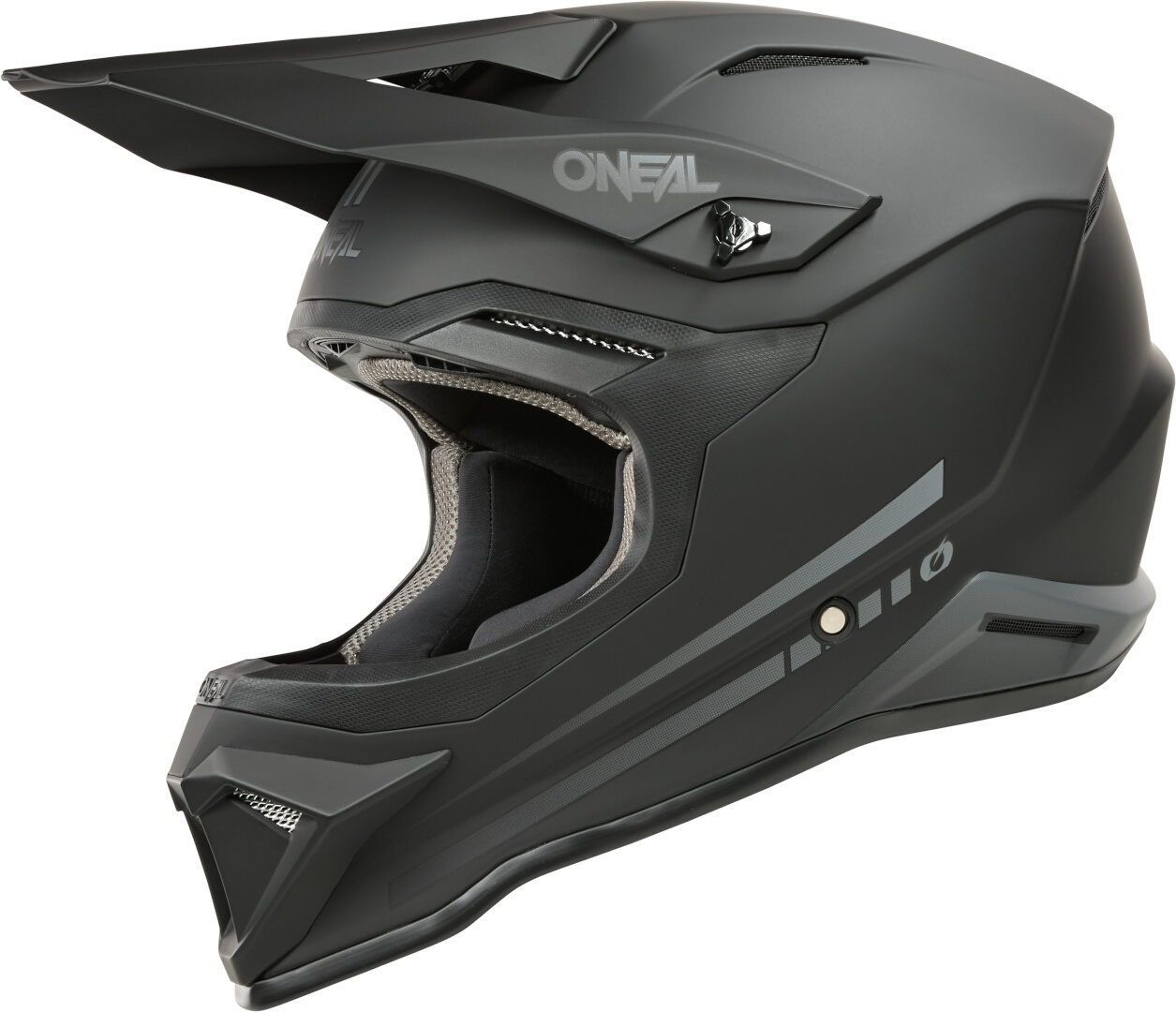 Oneal 1SRS Solid Motocross Helmet black matt S Figure 2