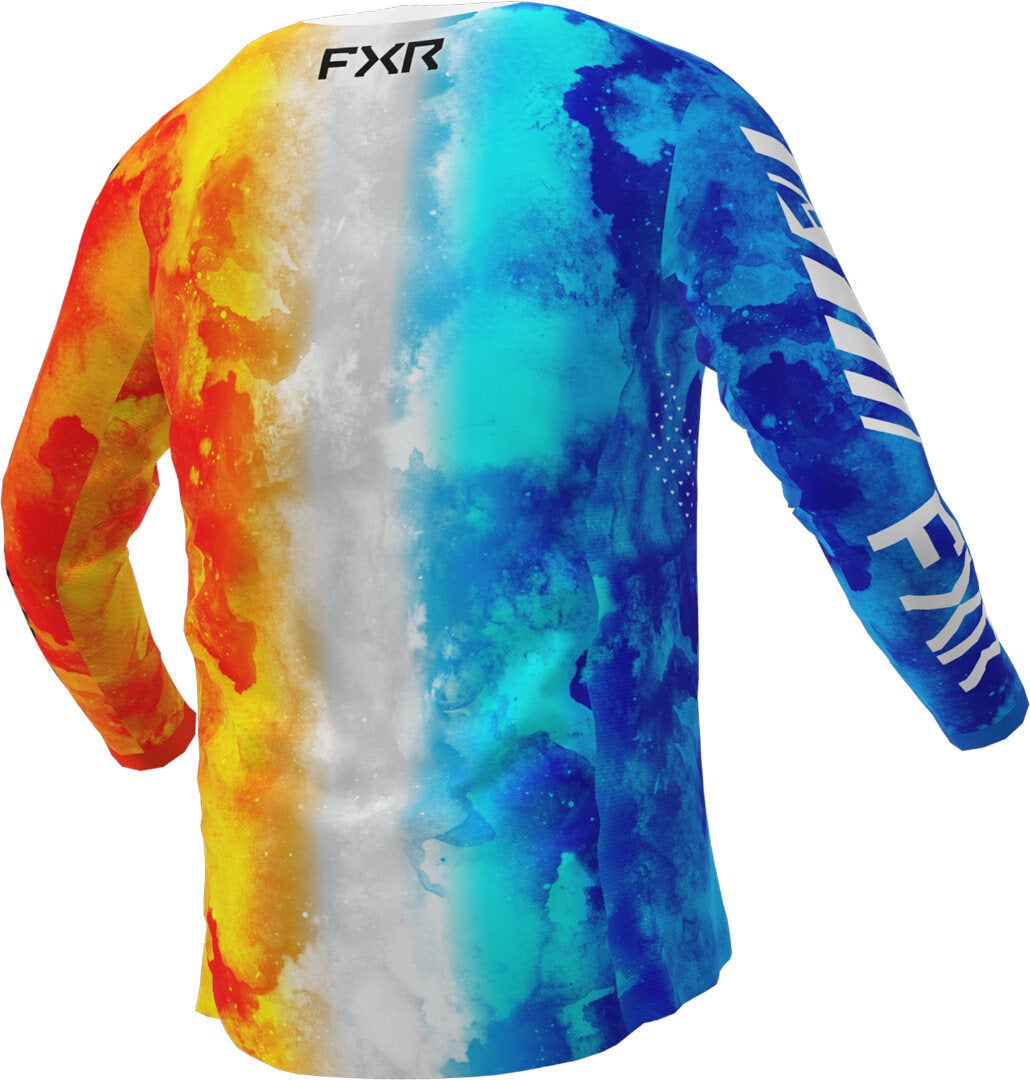 FXR Podium 2023 Motocross trøje til unge orange/blå M Figur 2