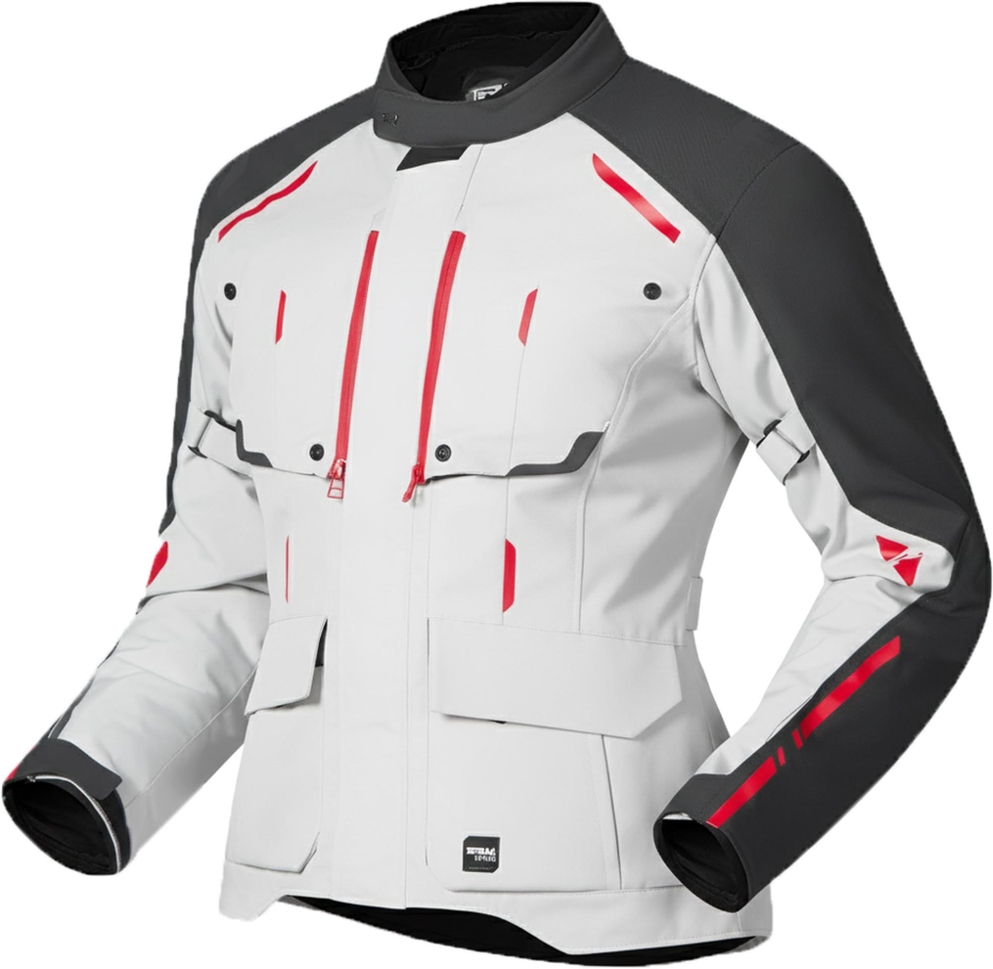 Richa Taurus waterproof Ladies Motorcycle Textile Jacket grey/red S Figure 1