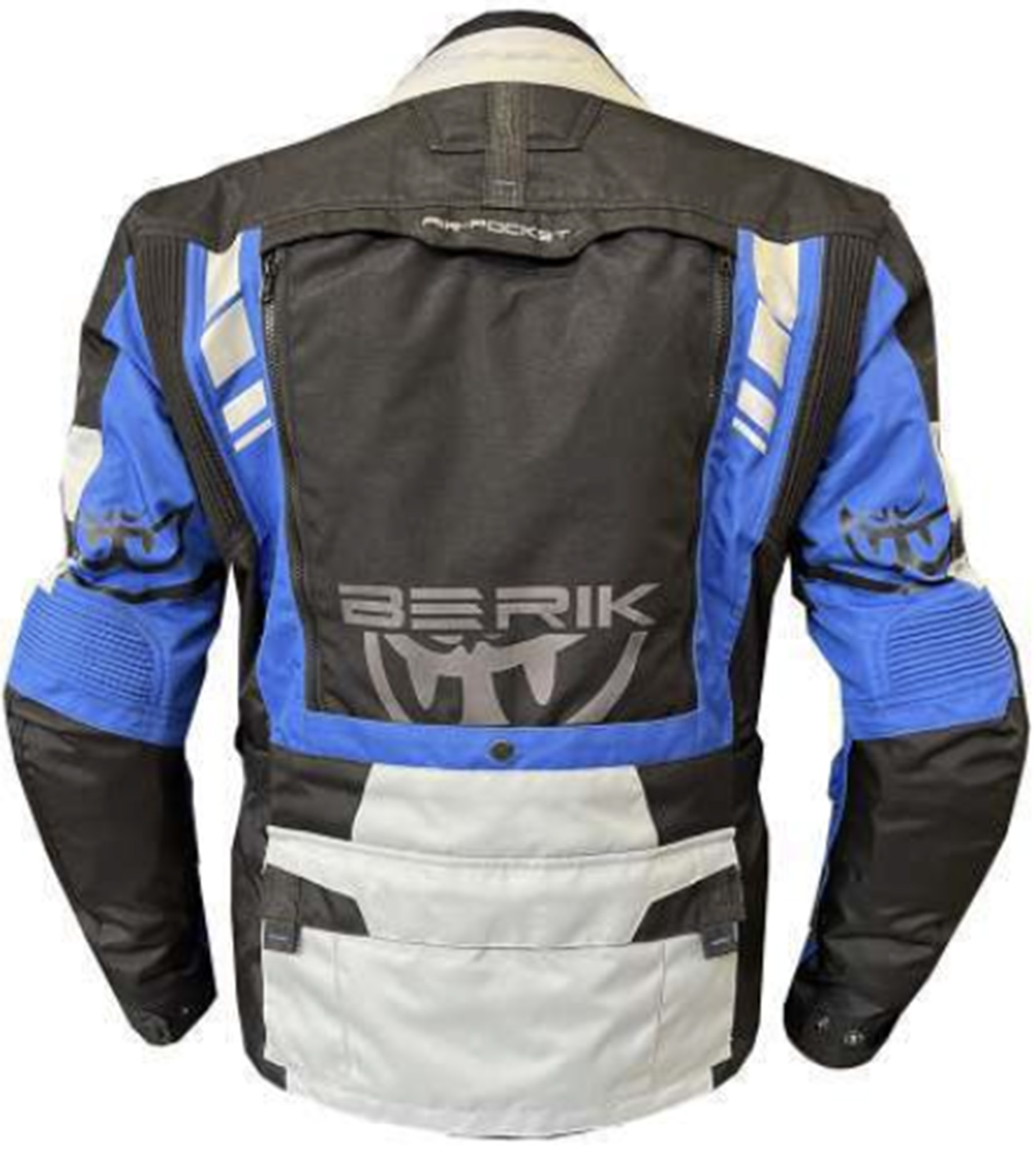 Berik Ferpho Jachetă impermeabilă Textil pentru motocicletă Negru/Alb/Albastru 48 Figura 2