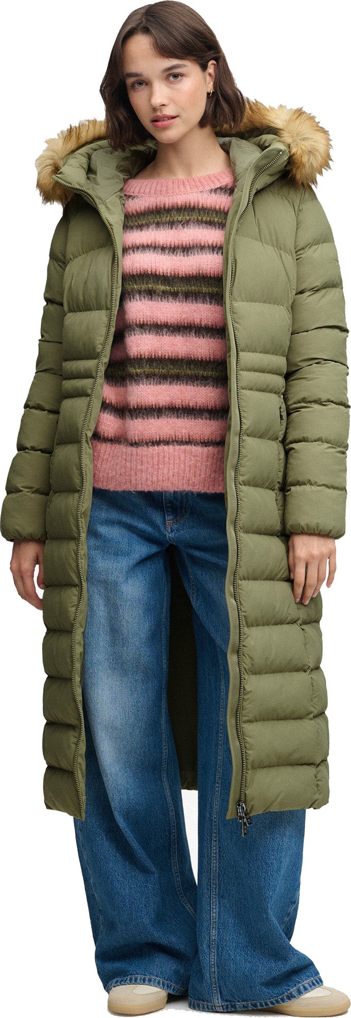 Superdry & Co Fuji Дамско яке Зелено/Каки XL Фигура 8