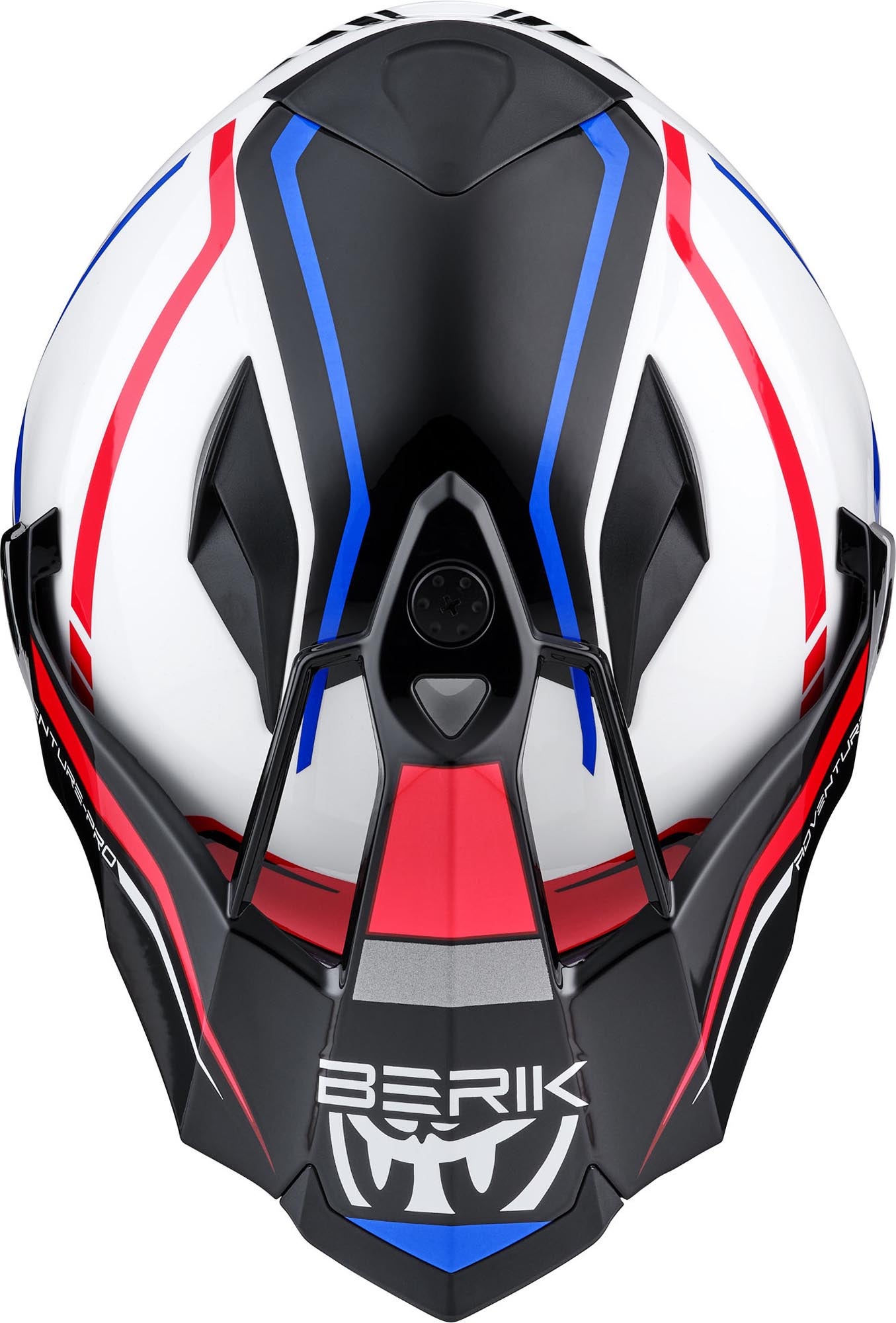 Berik MX313 Volstom Adventure Pro Enduro Helm weiß/blau/rot L Abbildung 7