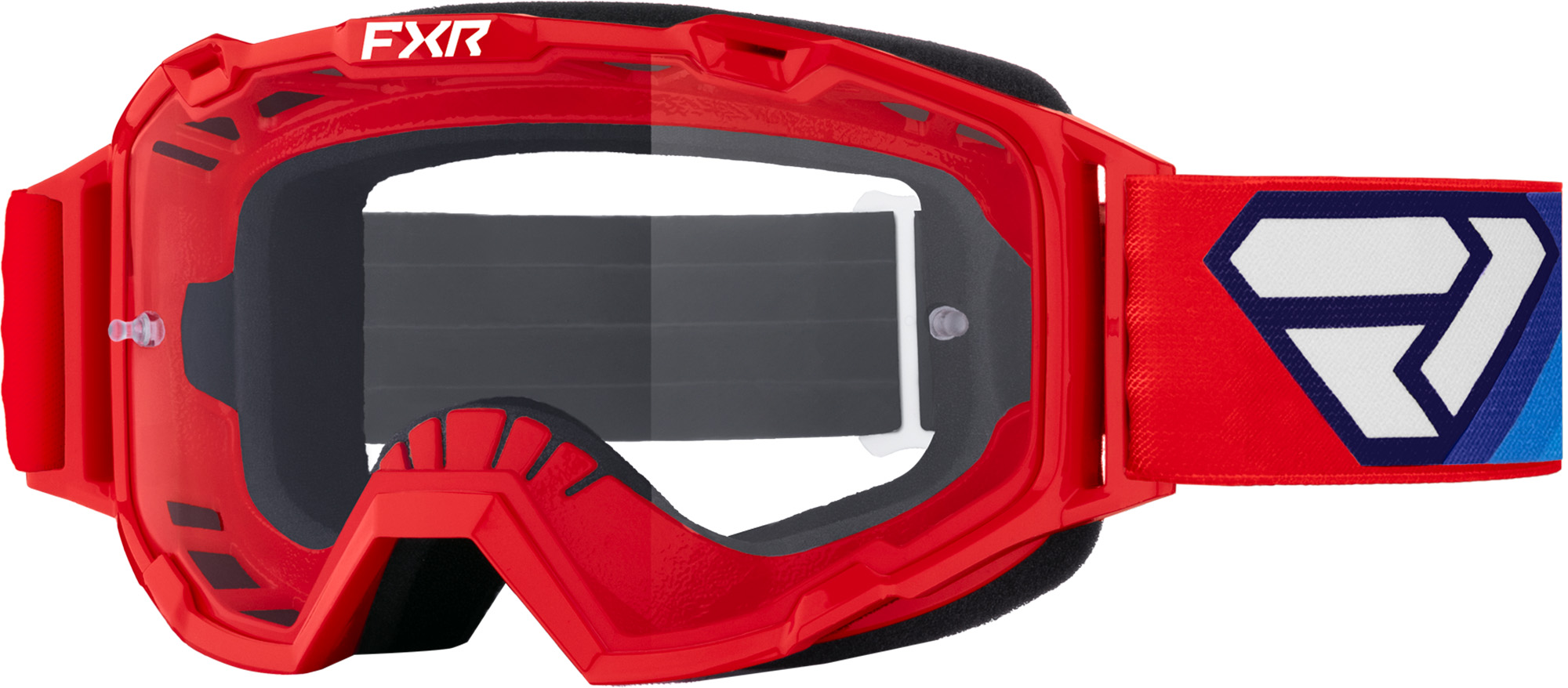 FXR Maverick Prime Graphic Ochelari de motocross Roșu/Albastru Figura 1