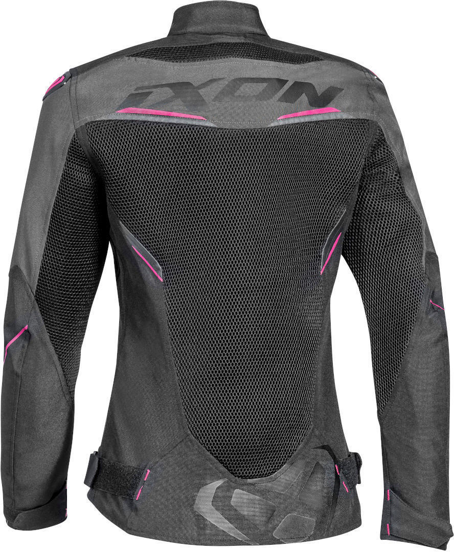 Ixon Draco Damer Motorcykel tekstiljakke sort/grå/pink S Figur 2
