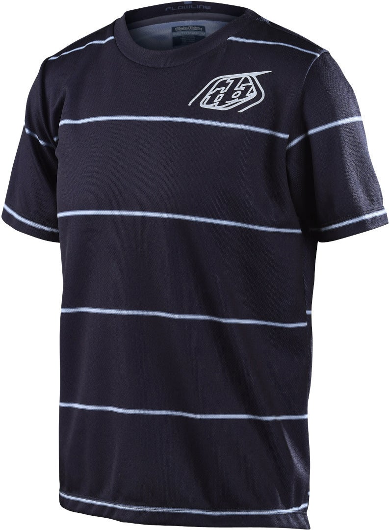 Troy Lee Designs Flowline Revert Youth Shortsleeve Bicycle Jersey black/white M Figure 1