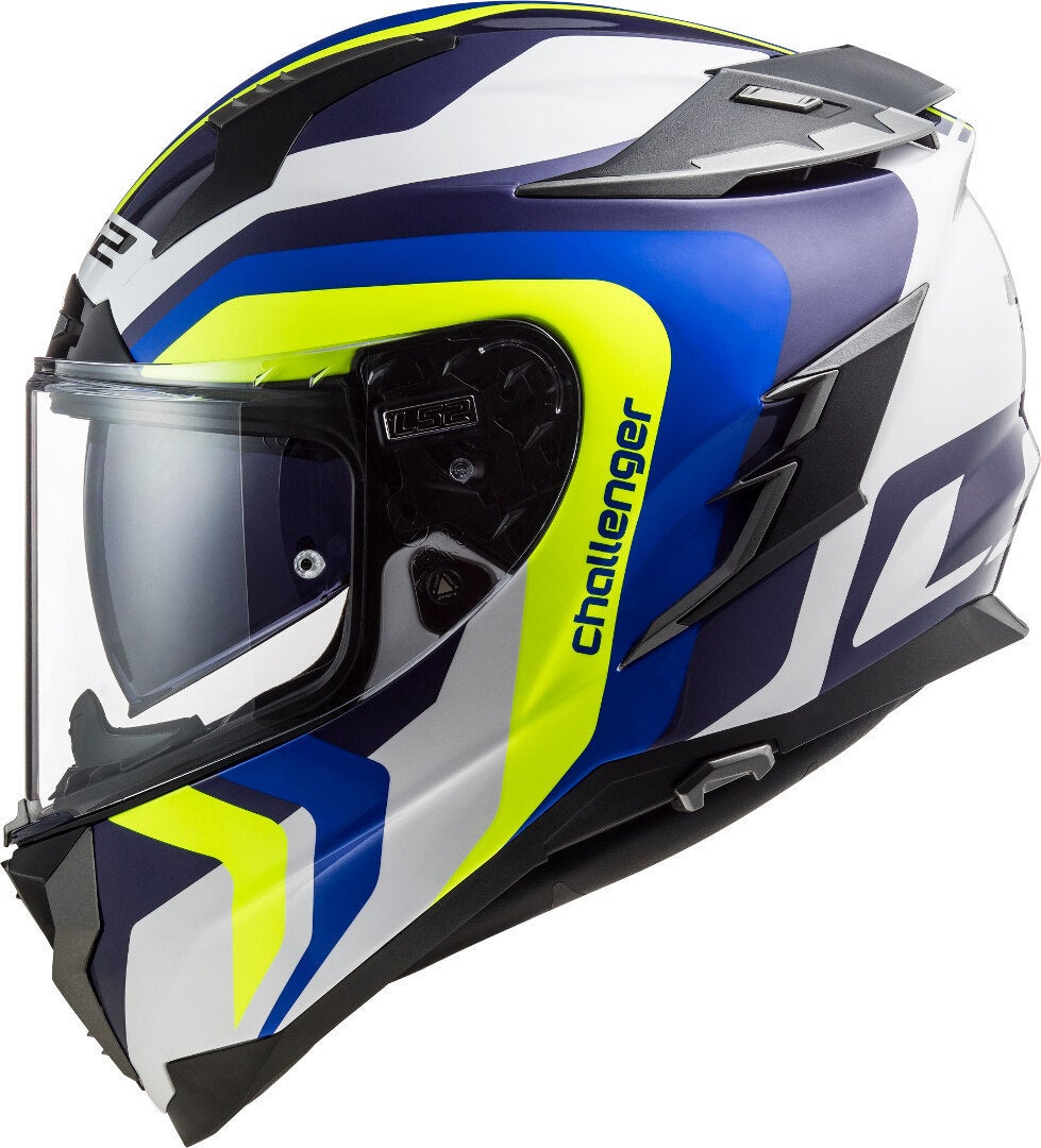 LS2 FF327 Challenger Galactic Helmet white/yellow/blue XXXL (65/66) Figure 8