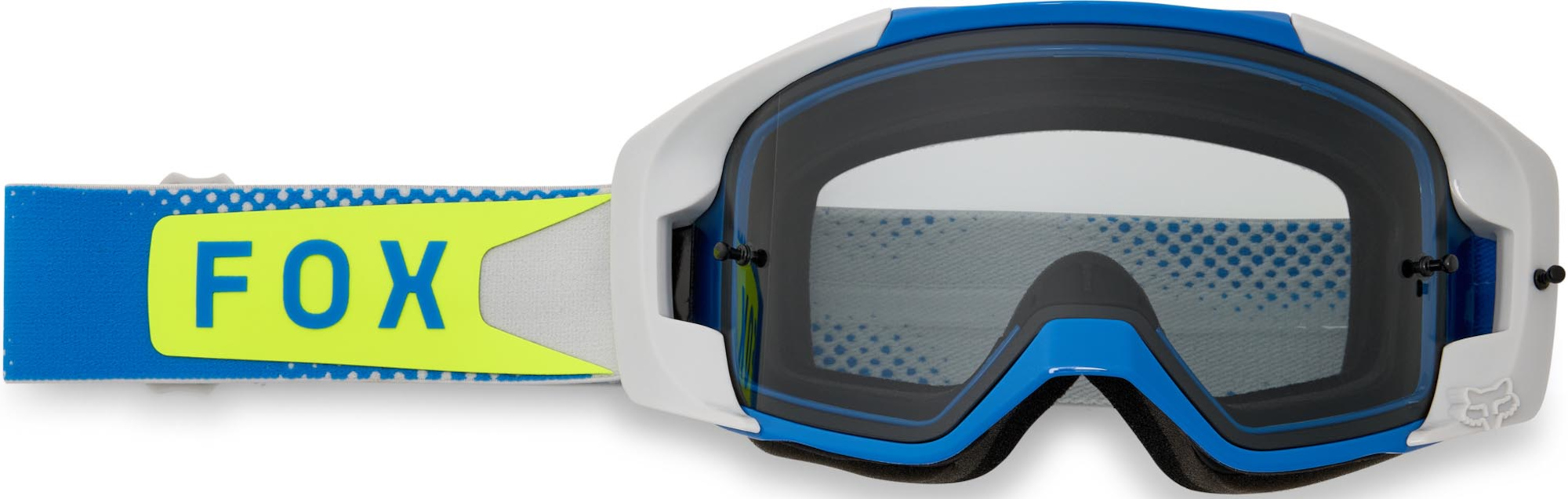 FOX Vue Tactile Ochelari de motocross Albastru/galben Figura 1