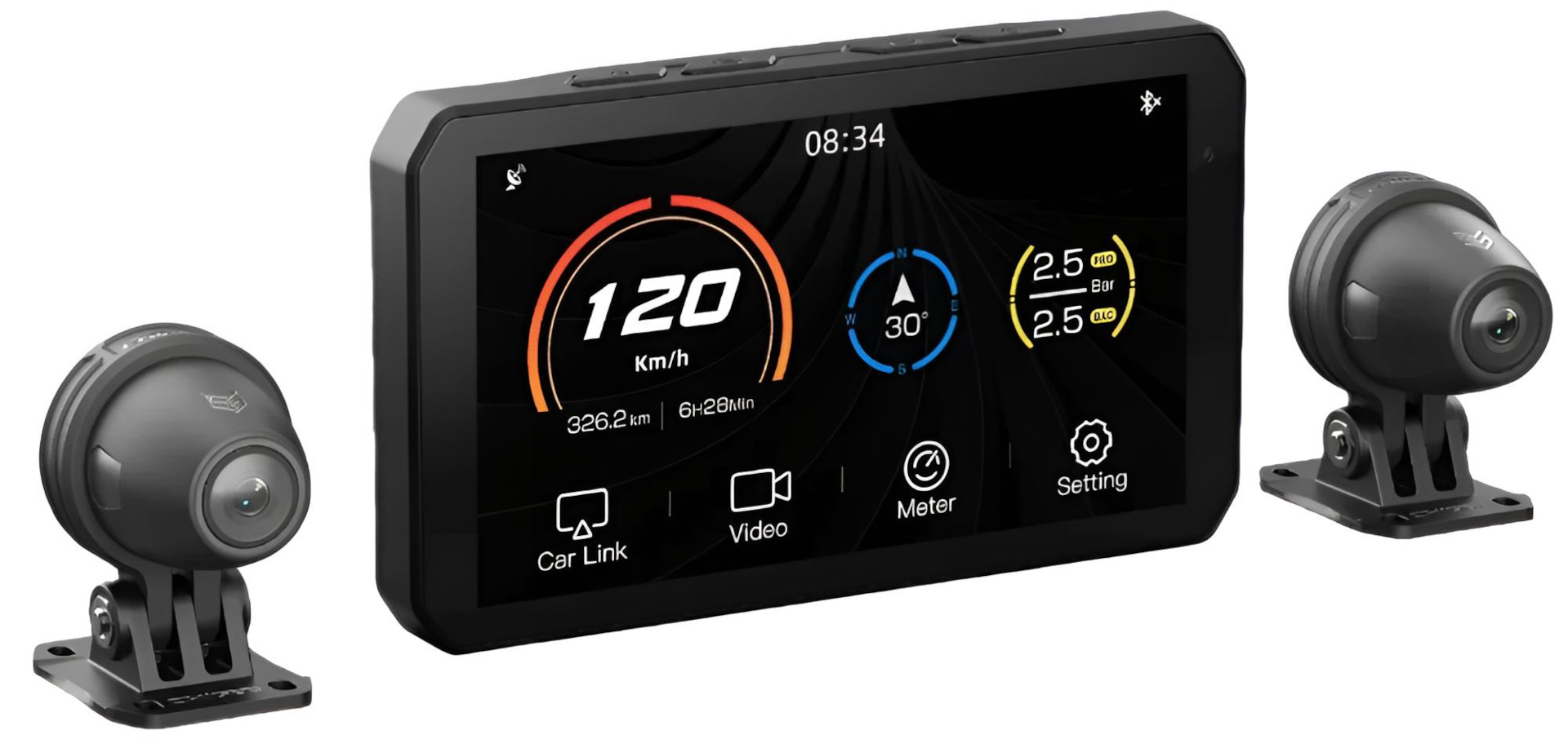 CHIGEE AIO-5 Lite Sistem multimedia pentru motociclete Figura 1