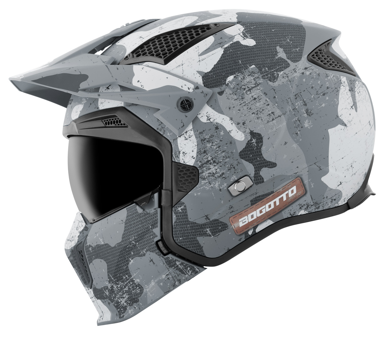 Bogotto Radic Camo Casque Blanc mat/gris L Figure 19
