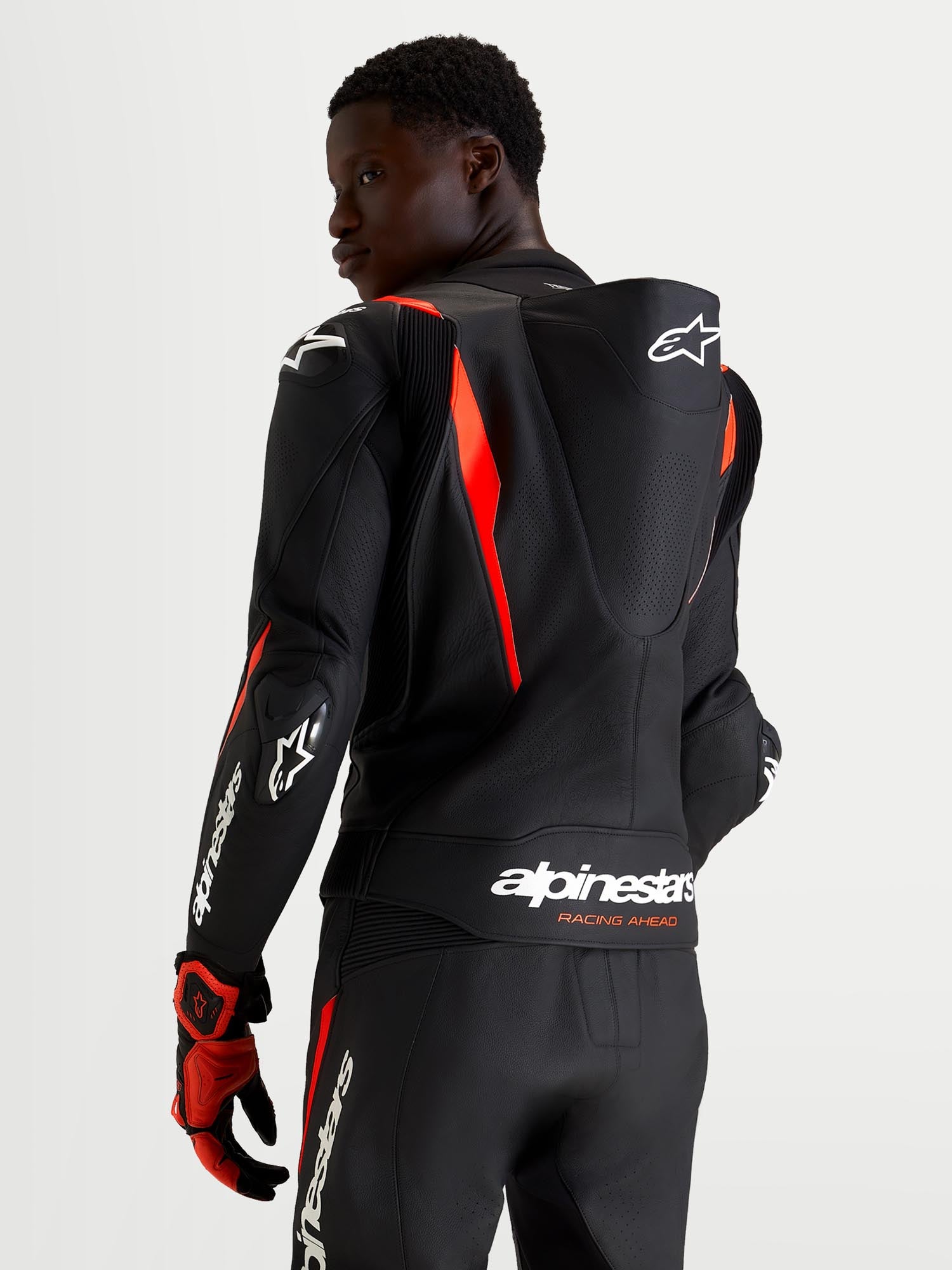 Alpinestars Missile V3 Todelt motorcykellæderdragt sort/rød 54 Figur 6