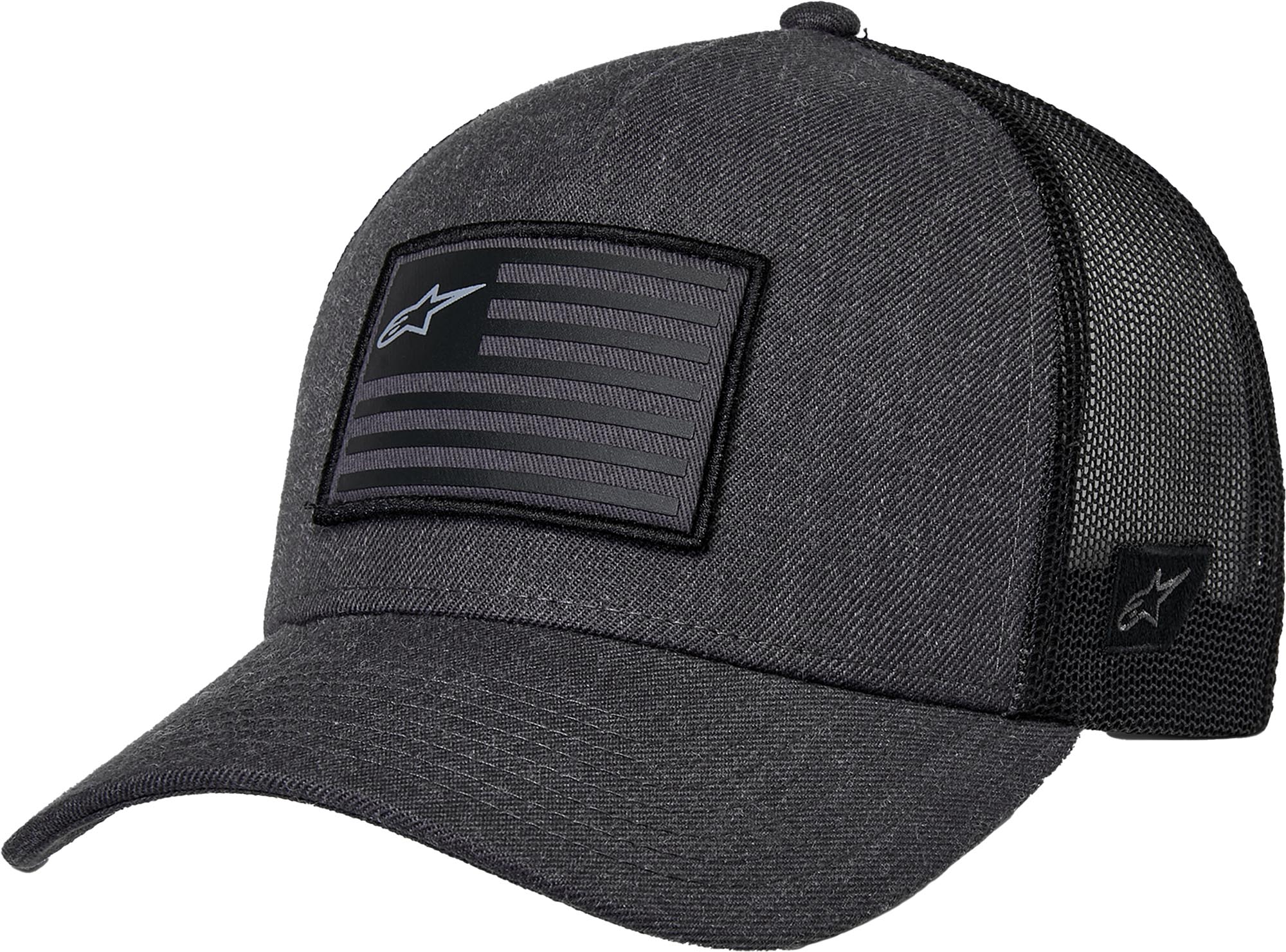 Alpinestars Flag Snapback 모자 무연탄/검정 그림 1