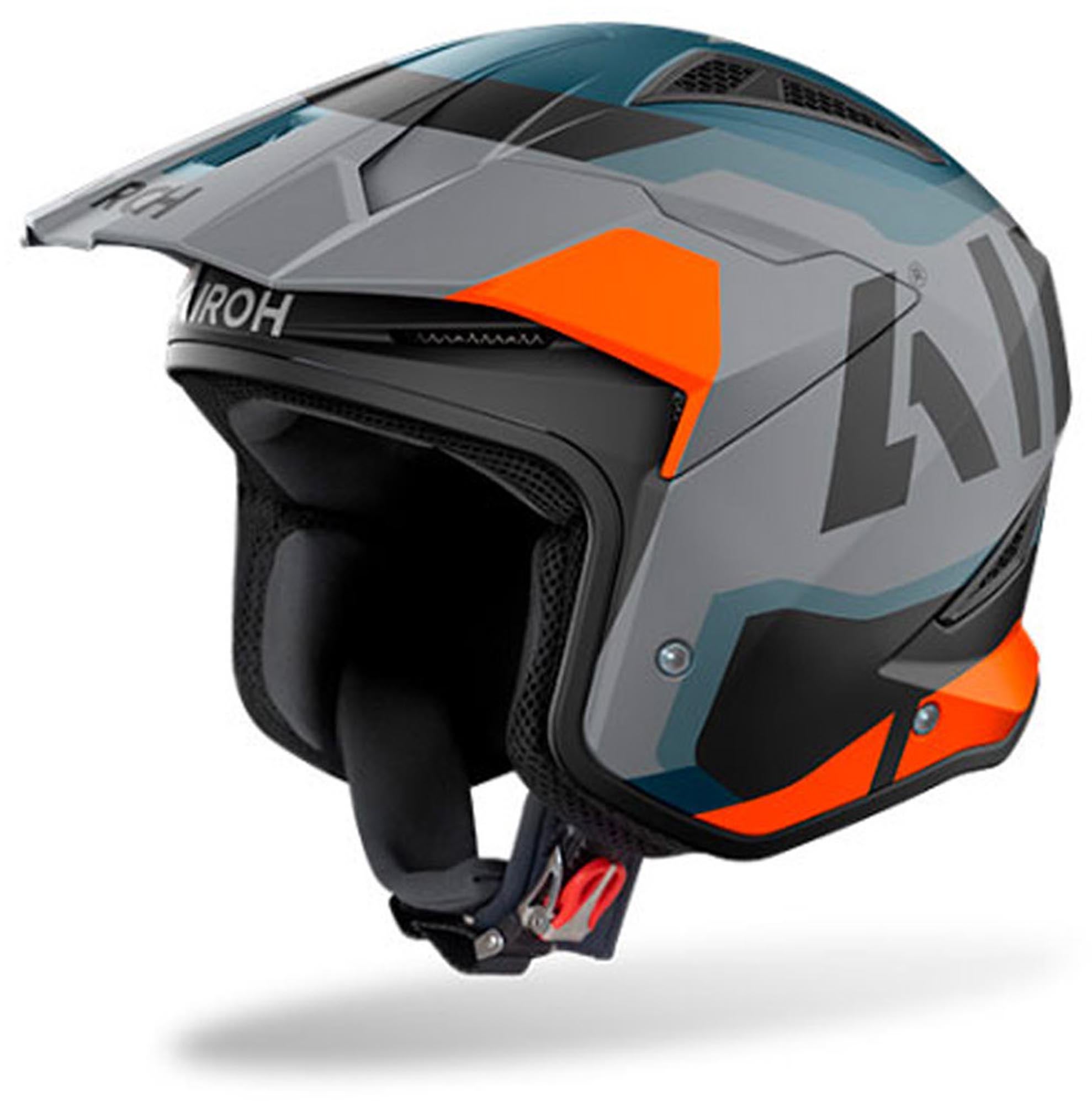 Airoh TRR II Jupiter Jethelm grau matt/orange L (59/60) Abbildung 1