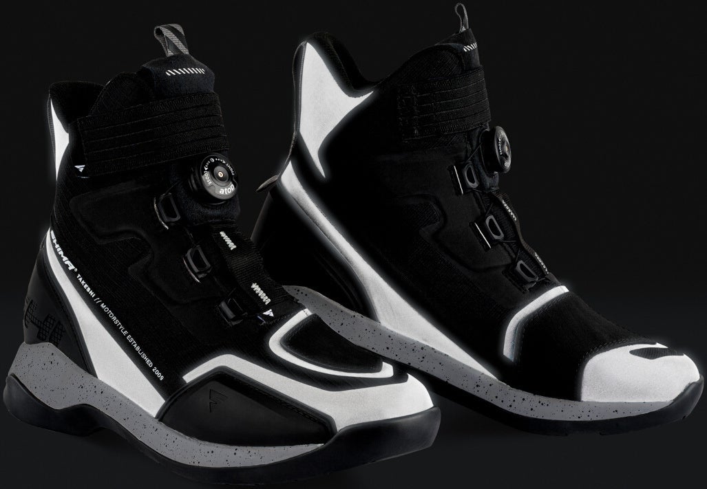 SHIMA Takeshi Botas de Motocicleta preto/branco 43 Figura 4