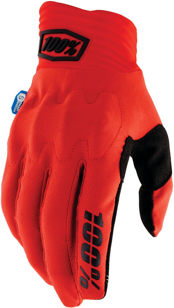 100% Cognito Cykelhandsker rød XL Figur 1