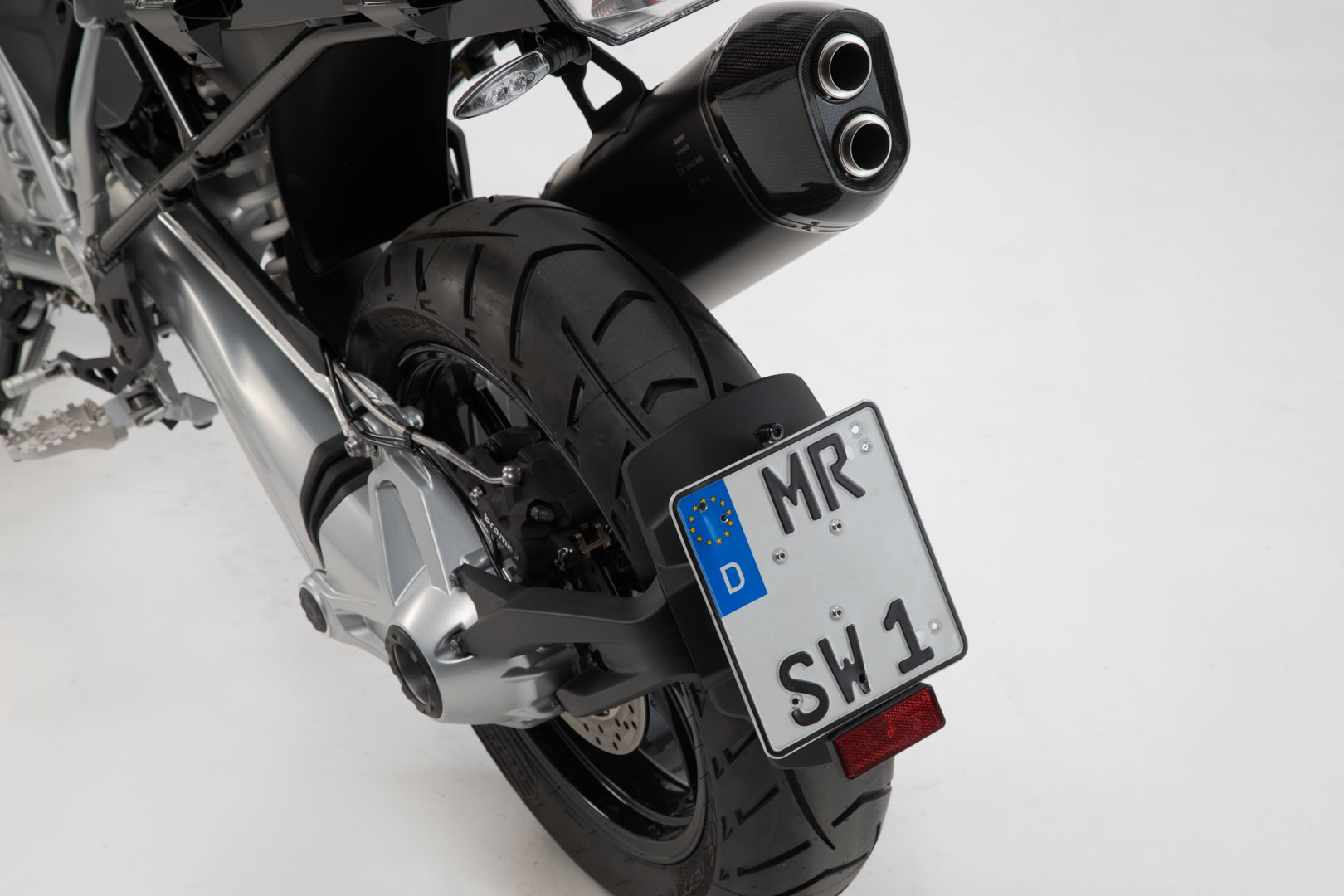 Suport pentru numărul de înmatriculare SW-Motech - Negru. BMW R 1200 GS (12-18). Figura 2