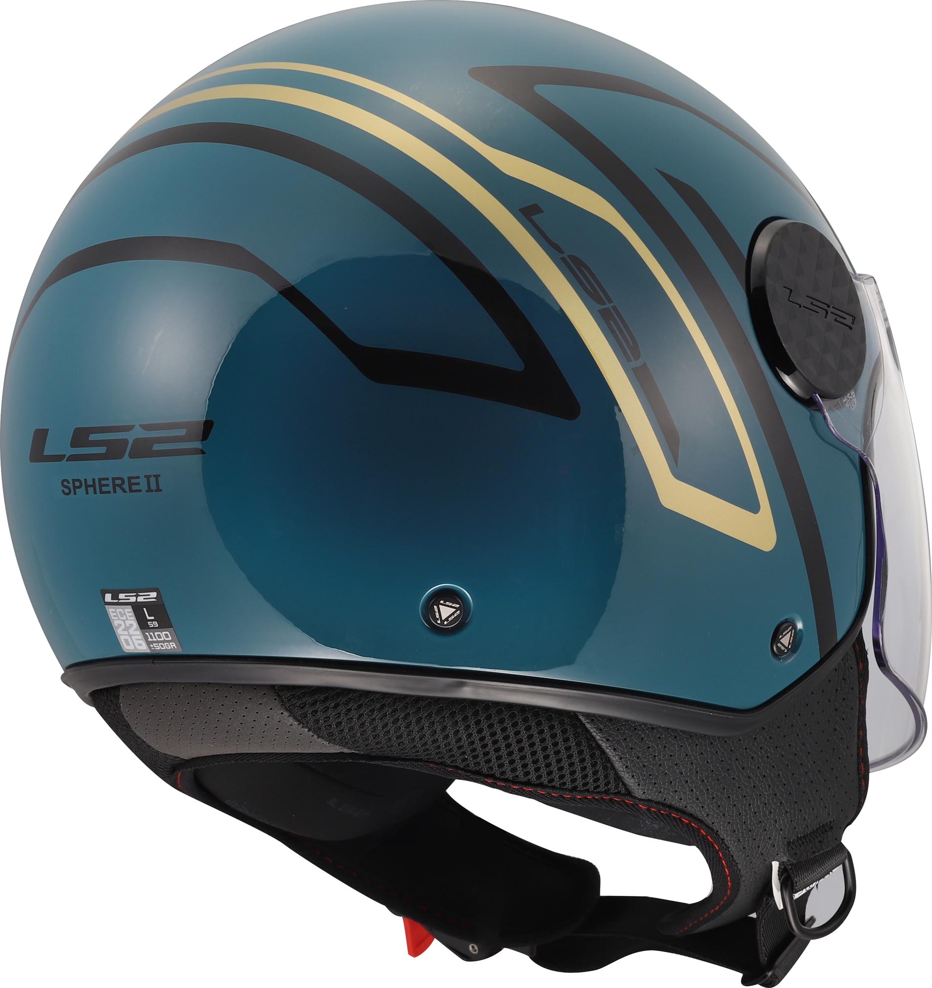 LS2 OF558 Sphere Lux II Minim Jethelm blau S (55/56) Abbildung 8