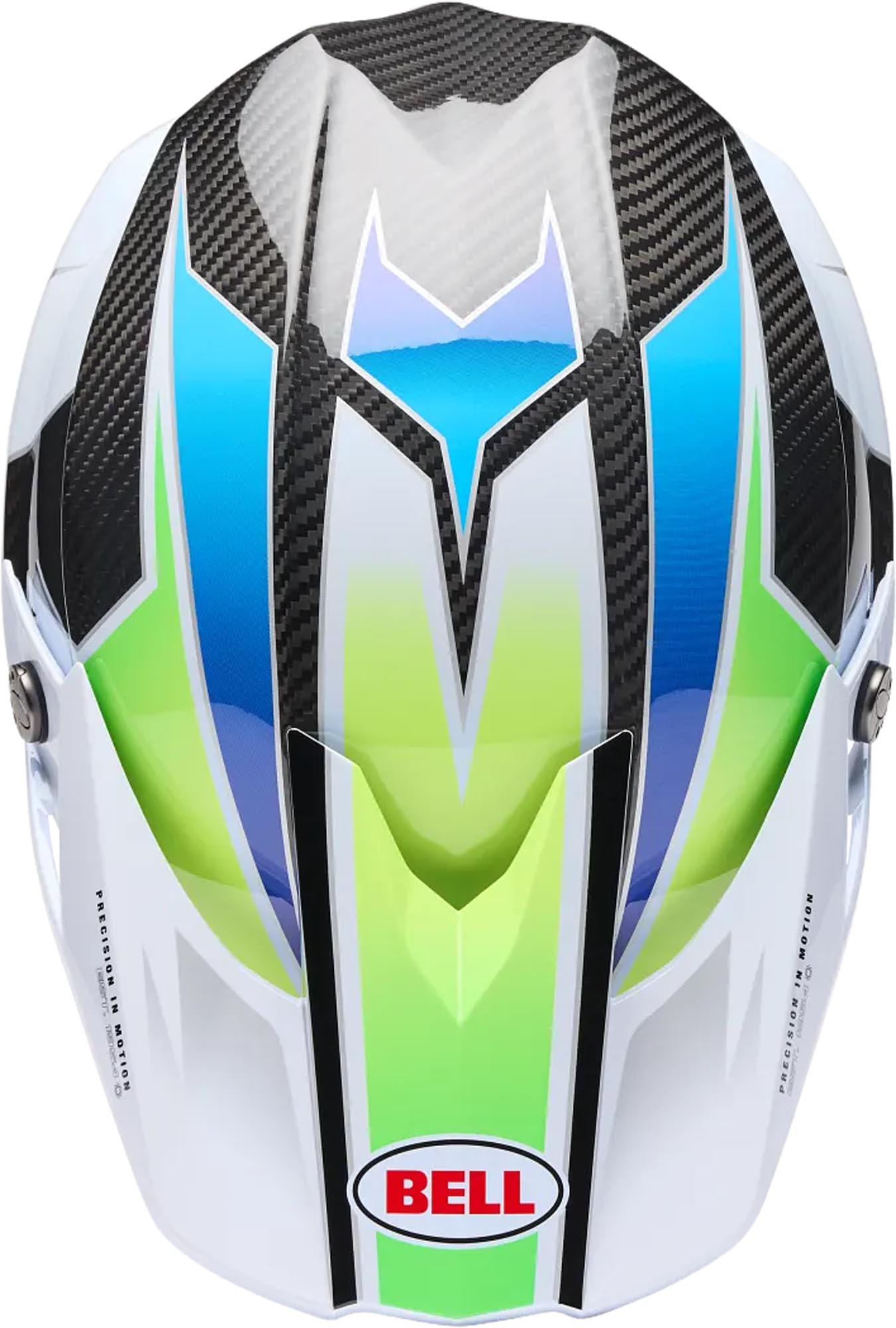 Bell Moto-10 Spherical Grid Casco da motocross bianco/blu XL (60/61) Figura 5