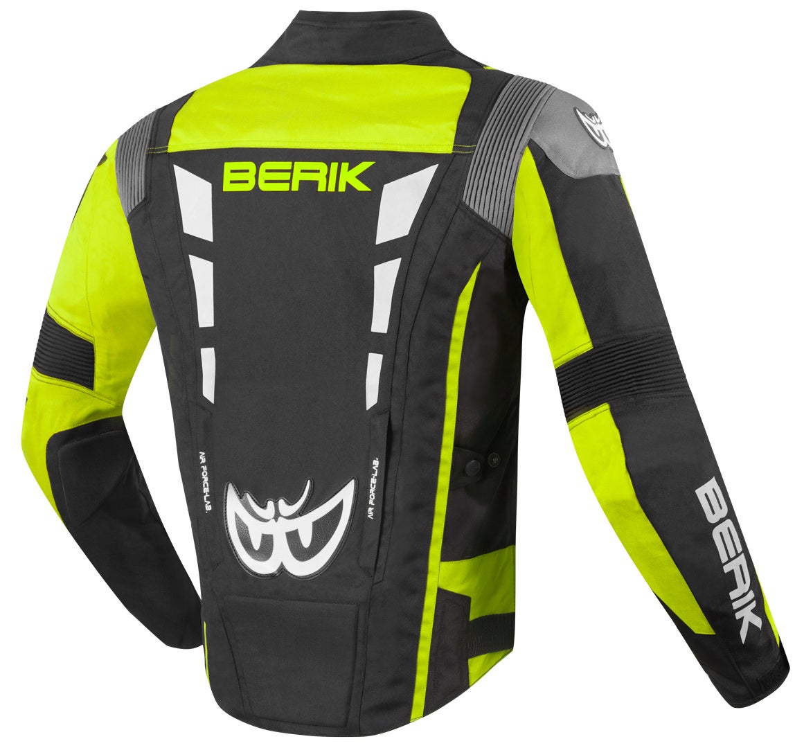 Berik Torino Evo waterproof Motorcycle Textile Jacket black/yellow 60 Figure 2
