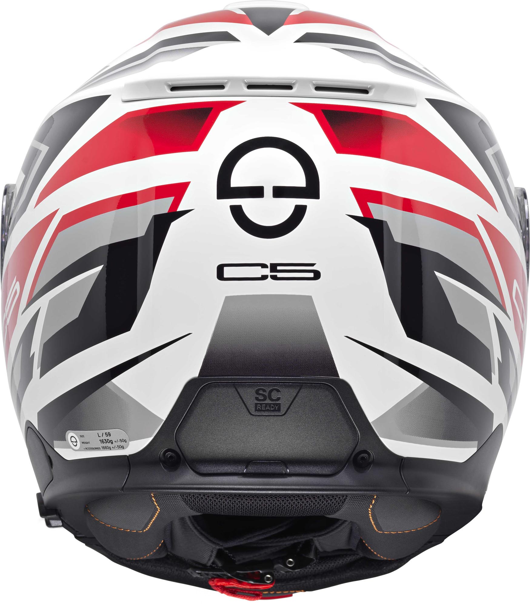 Schuberth C5 Zenith Casque Rouge/Blanc XL (61) Figure 4