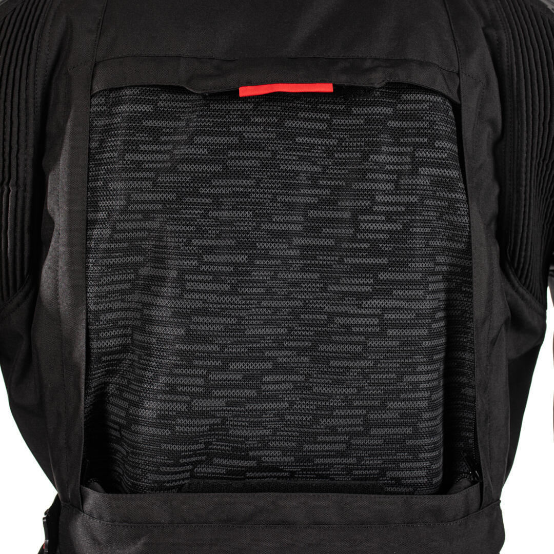 Rusty Stitches Cliff Waterproof Motorcycle Textile Jacket black/grey/red 3XL Figure 13