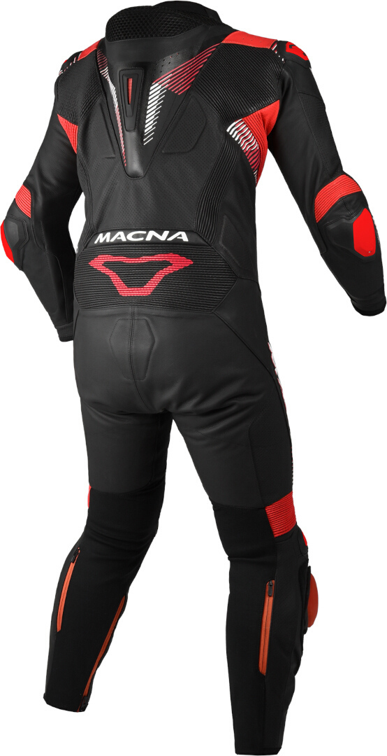 Macna Armadyl Costum perforat din piele de motocicletă One Piece Negru/Roșu/Alb 58 Figura 2