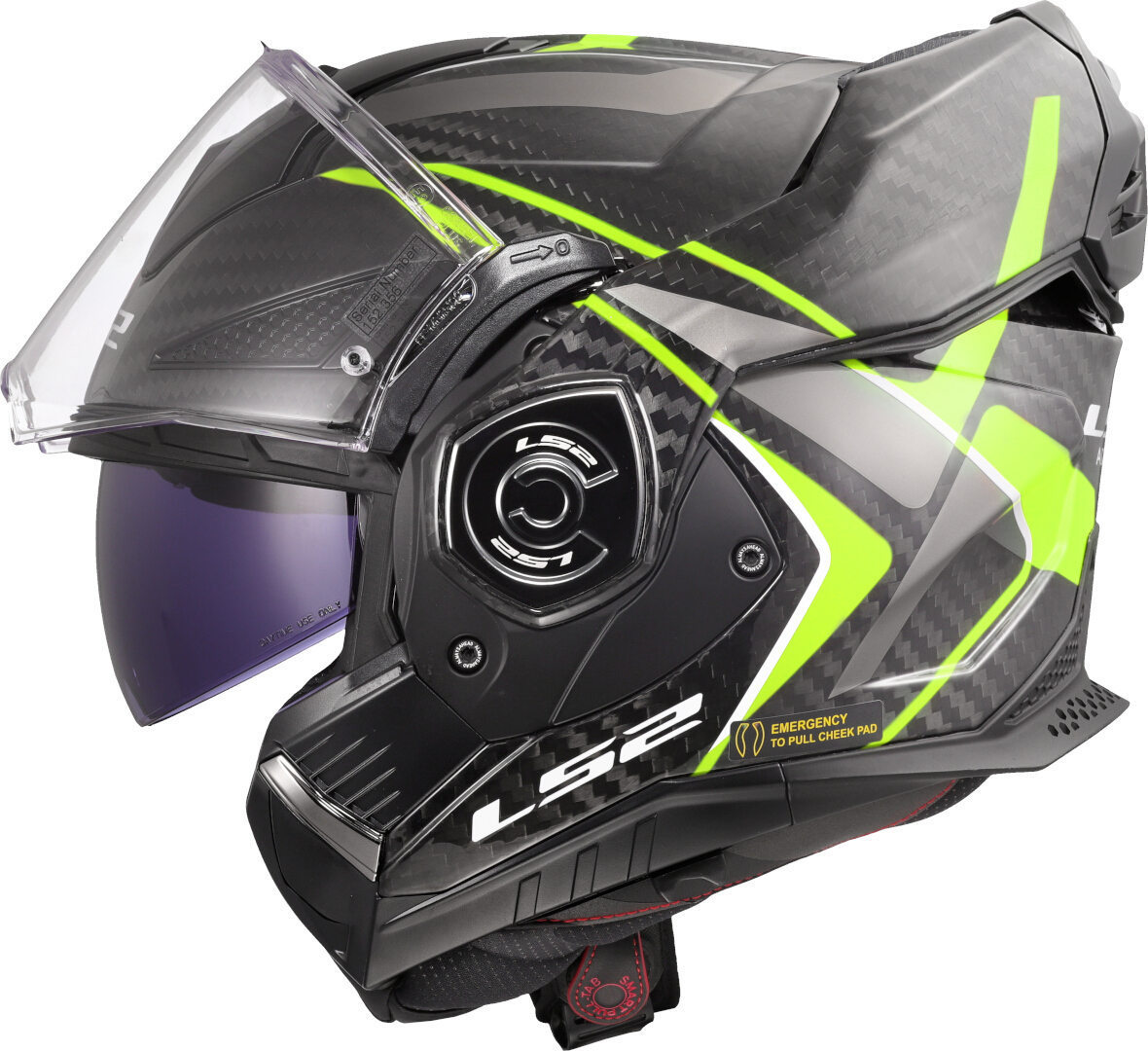 LS2 FF901 Advant X Carbon Future II Hjälm neongul XS (53/54) Figur 10