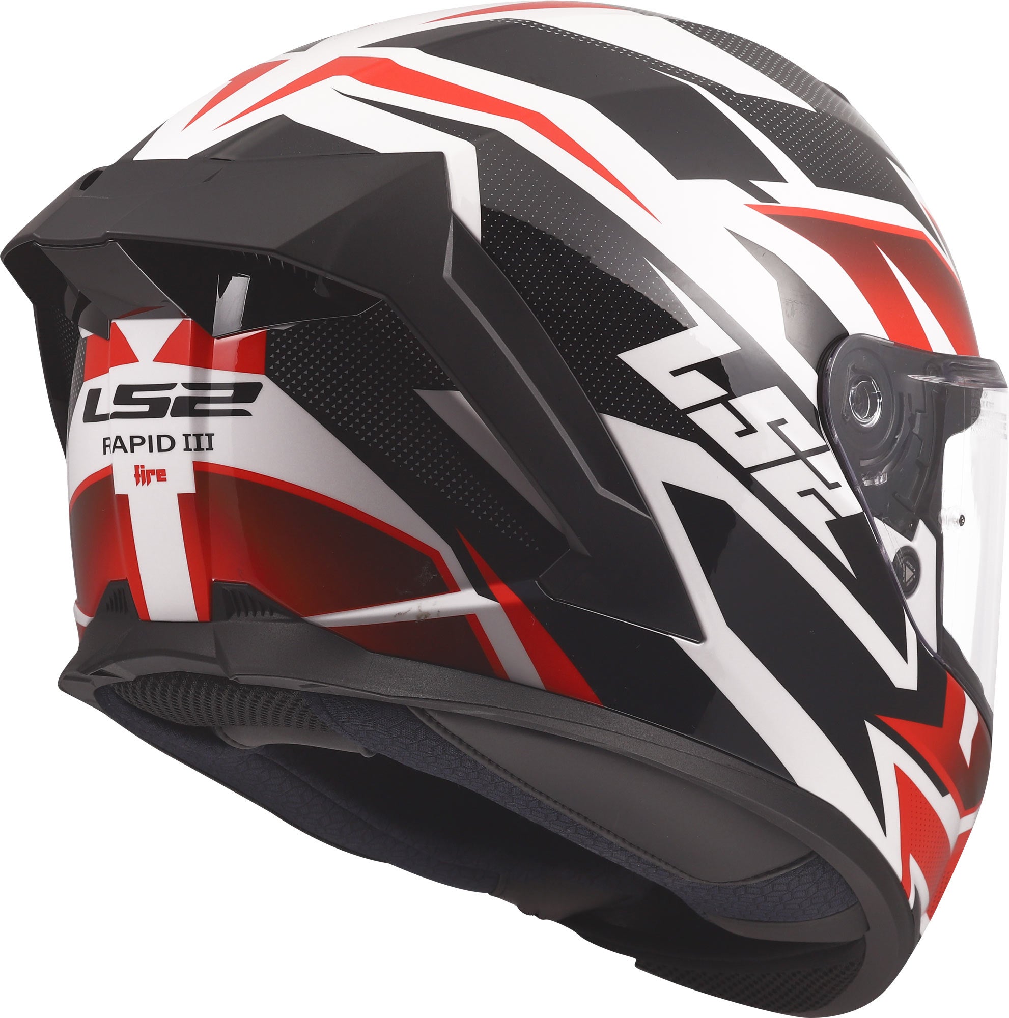 LS2 FF820 Rapid III Xtrem Capacete branco/preto/vermelho XXS (51/52) Figura 5