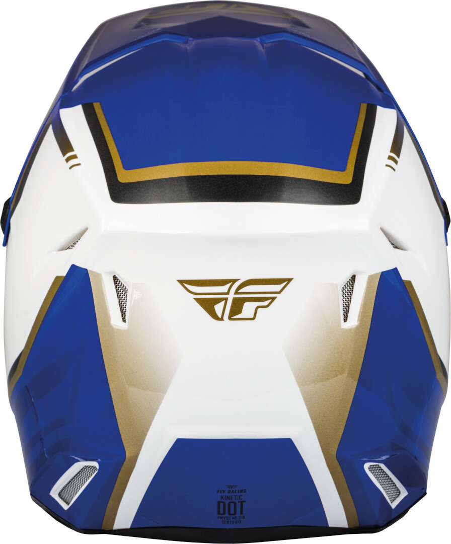 Fly Racing Kinetic Vision Casco Motocross bianco/blu L (60) Figura 3