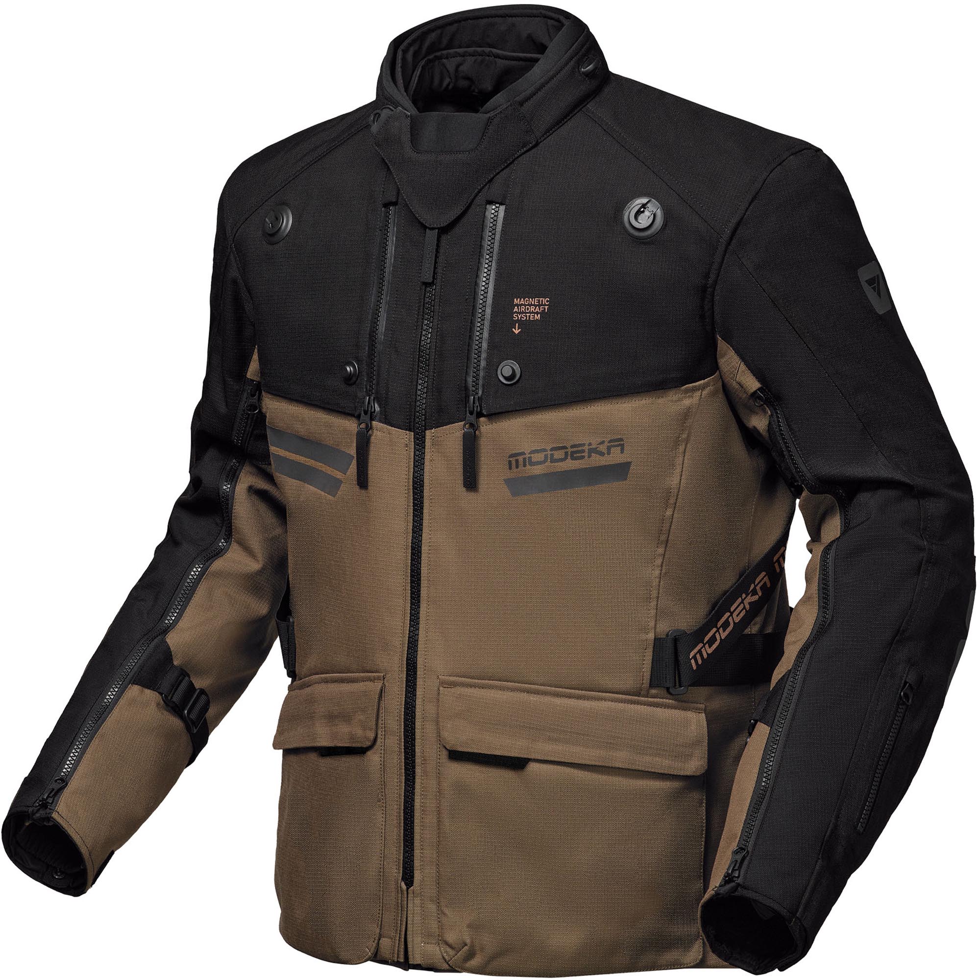 Modeka Atlaz Motorrad Textiljacke braun/schwarz S Abbildung 1
