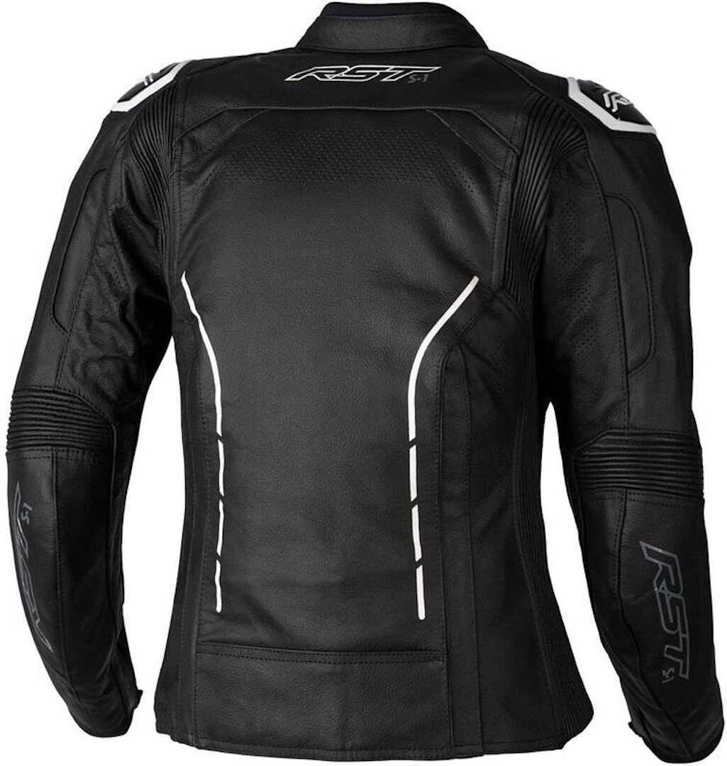 RST S1 Jachetă de piele pentru motociclete pentru doamne alb/negru L Figura 2