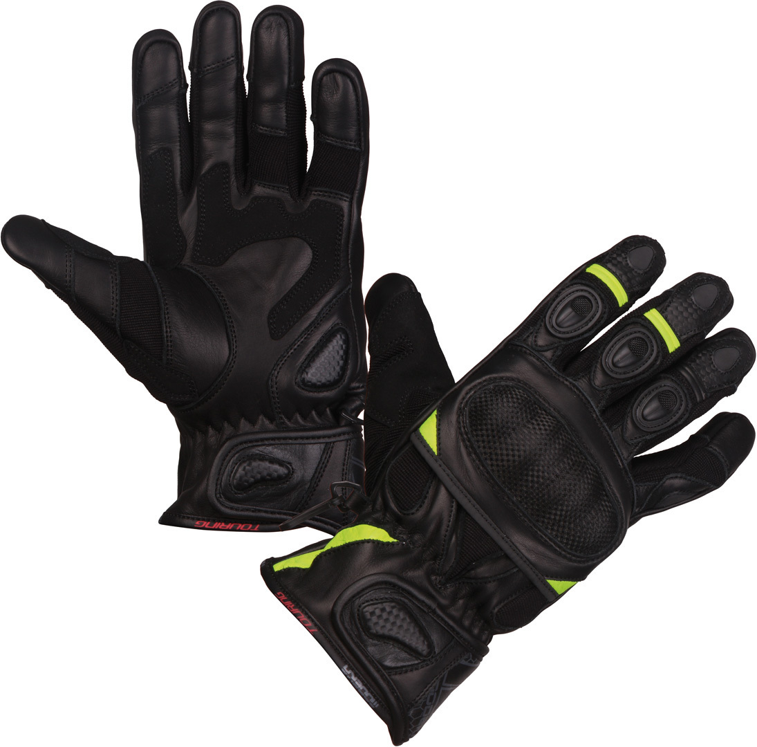 Modeka Sahara Short Motorcykel handsker sort/gul 7 Figur 1