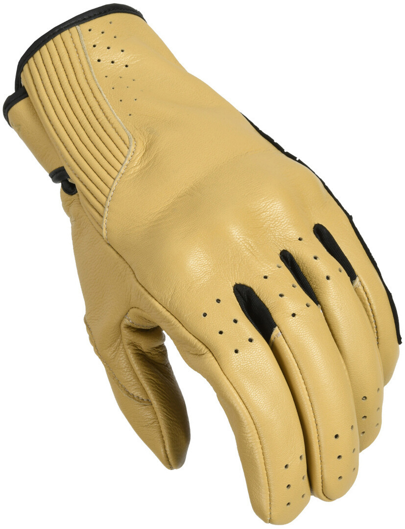 Macna Rigid perforierte Motorrad Handschuhe sand M Abbildung 1