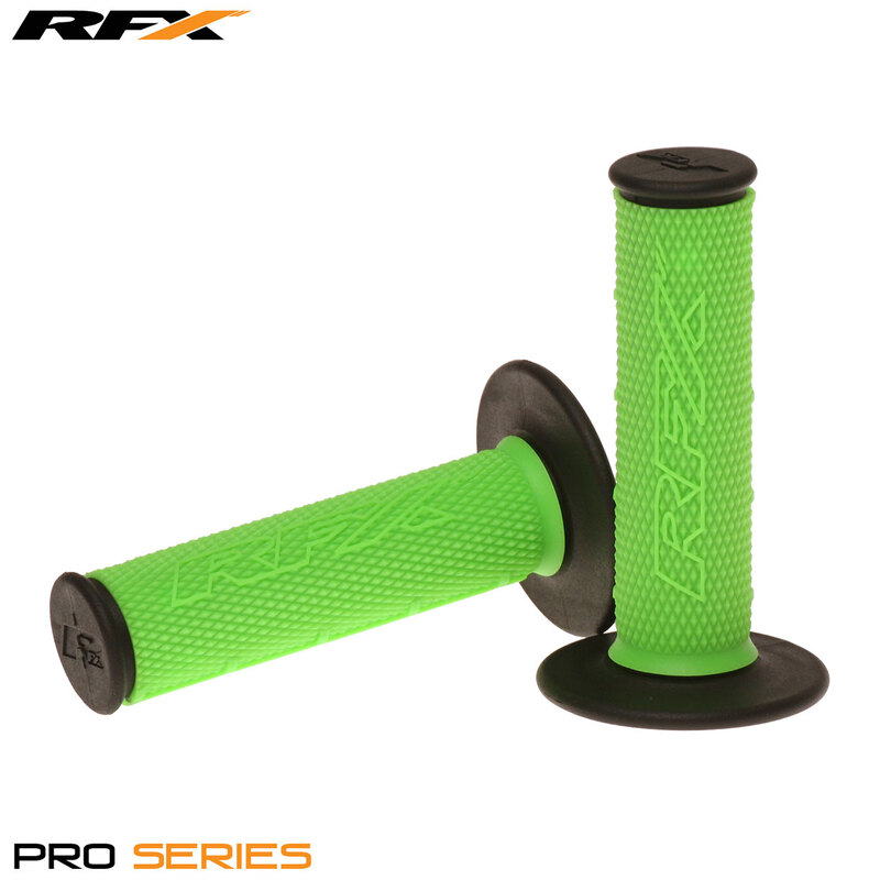 RFX Par de asas de dos componentes Extremo negro de la serie Pro (verde/negro) Par