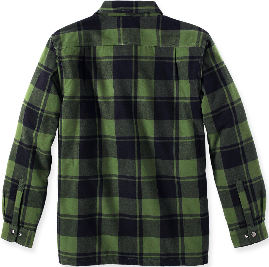 Carhartt Heavyweight Flannel Sherpa Camicia Verde L Figura 3