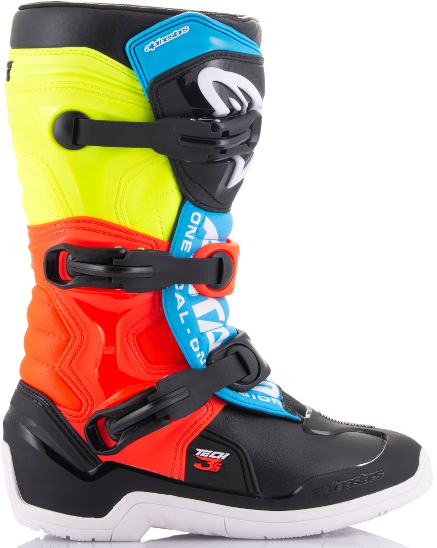 Alpinestars Tech 3S Giovani Motocross Stivali nero/giallo/rosso 38 Figura 5