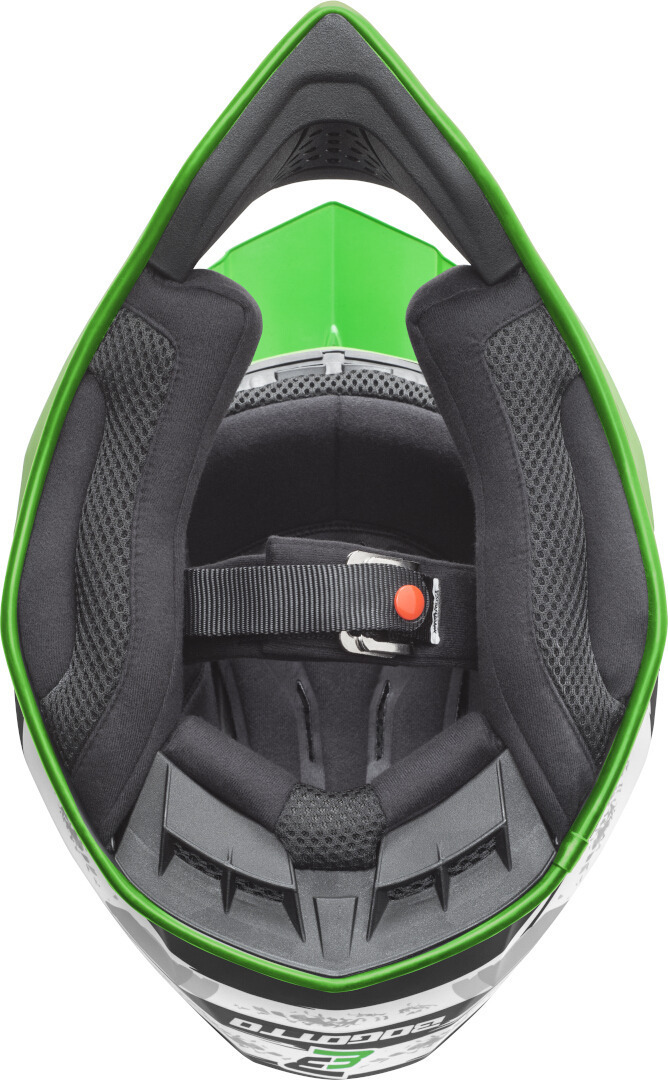 Bogotto V337 Wild-Ride Cască cu cruce verde/negru/alb S Figura 3