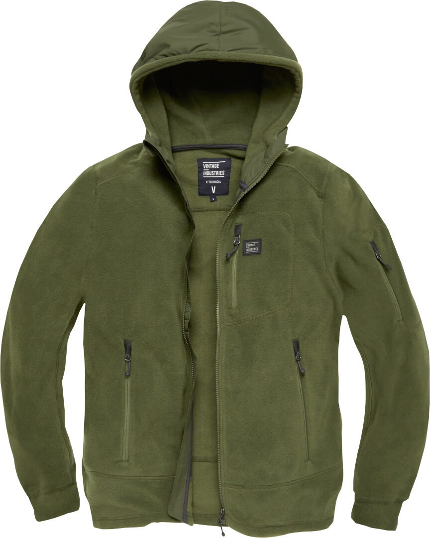 Vintage Industries Lanford Polar Fleece Jacket olive M Figure 1
