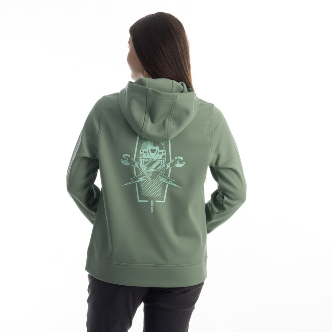 Side view of Klim Petrol Ladies Hoodie