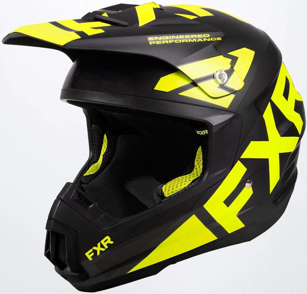 FXR Torque Team Snescooterhjelm sort/gul XXL (63/64) Figur 1
