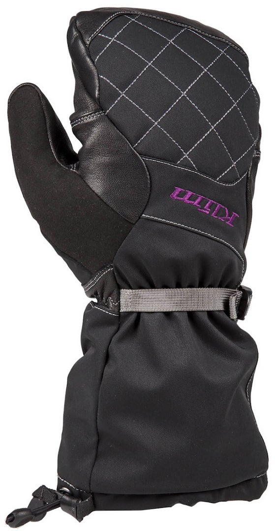 Klim Allure Mitten Luvas pretas das senhoras S Figura 1