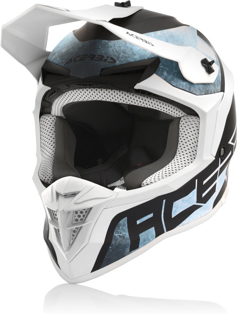 Acerbis Linear Capacete de Motocross Azul celeste/branco L (59/60) Figura 1