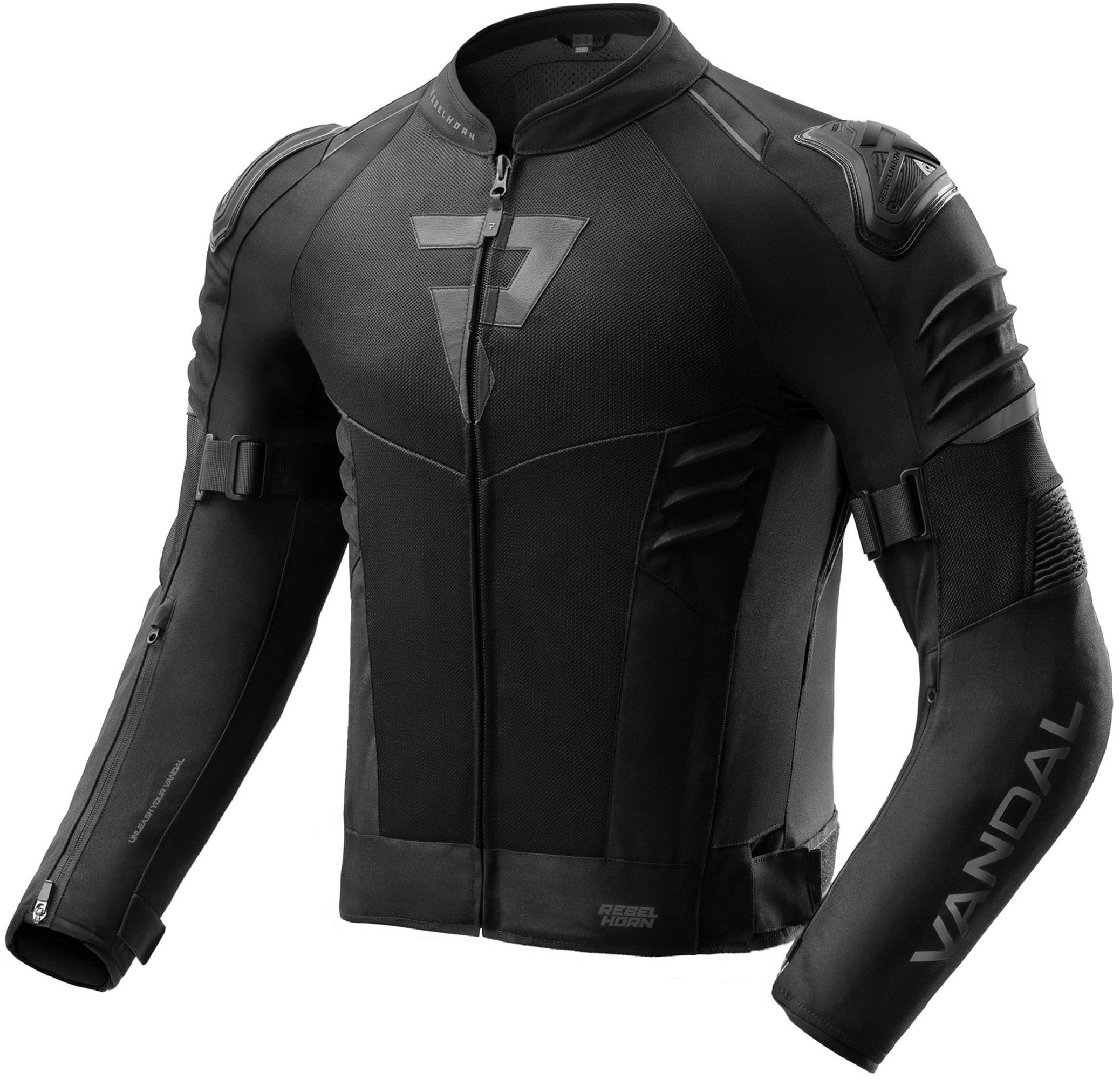 Rebelhorn Vandal 2 Air waterproof Motorcycle Textile Jacket black L Figure 1