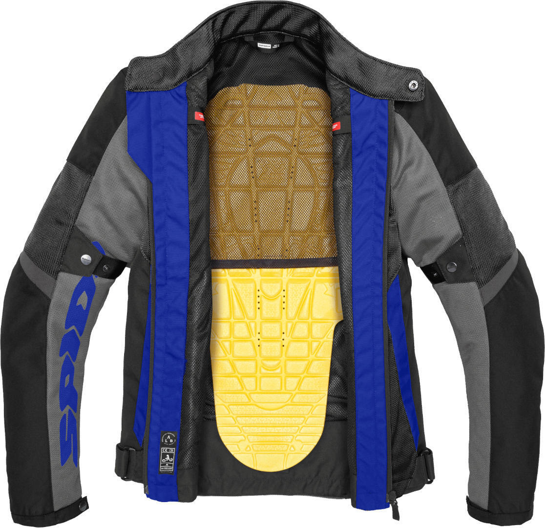 Spidi Tek Net Motorcycle Jacket black/grey/blue L Figure 2