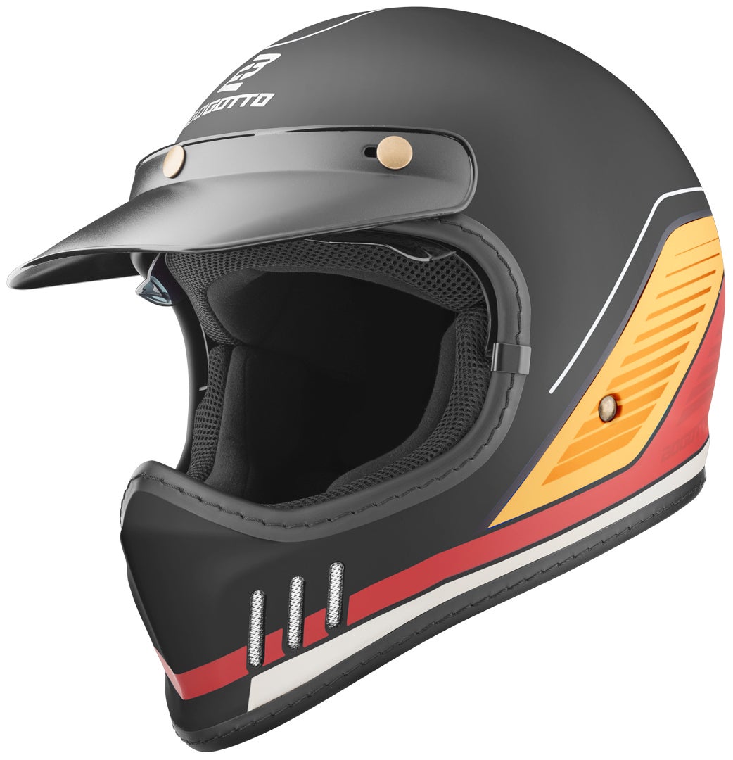 Side view of Bogotto FF980 EX-R Caferacer Cross Helmet