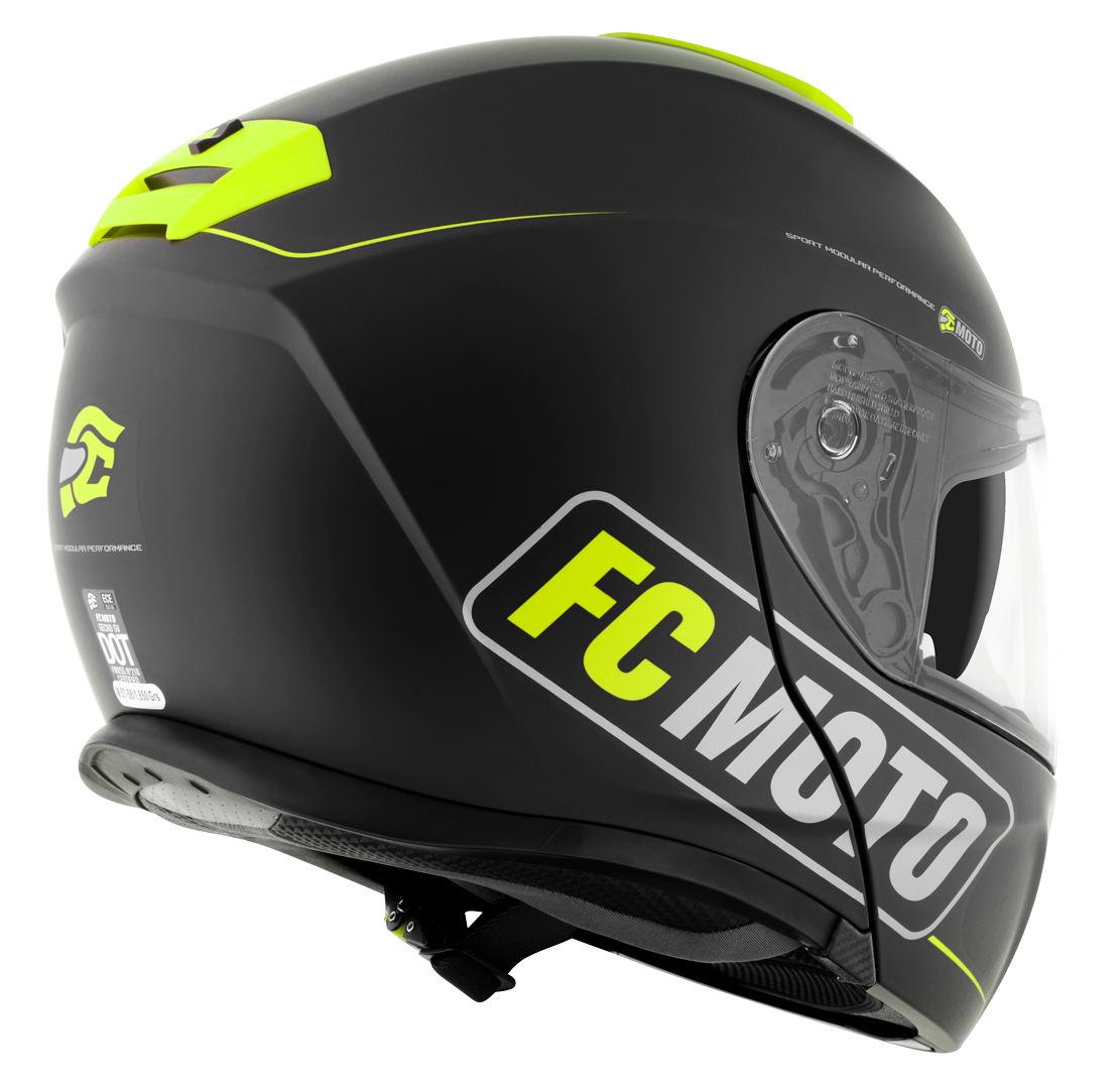 FC-Moto Novo Straight Hjälm svart/gul XXL (63/64) Figur 4
