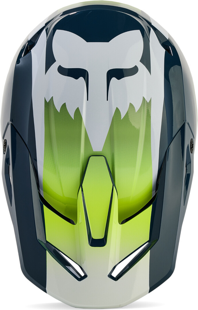 FOX V1 Flora MIPS Casco Motocross blu/giallo S (55/56) Figura 7