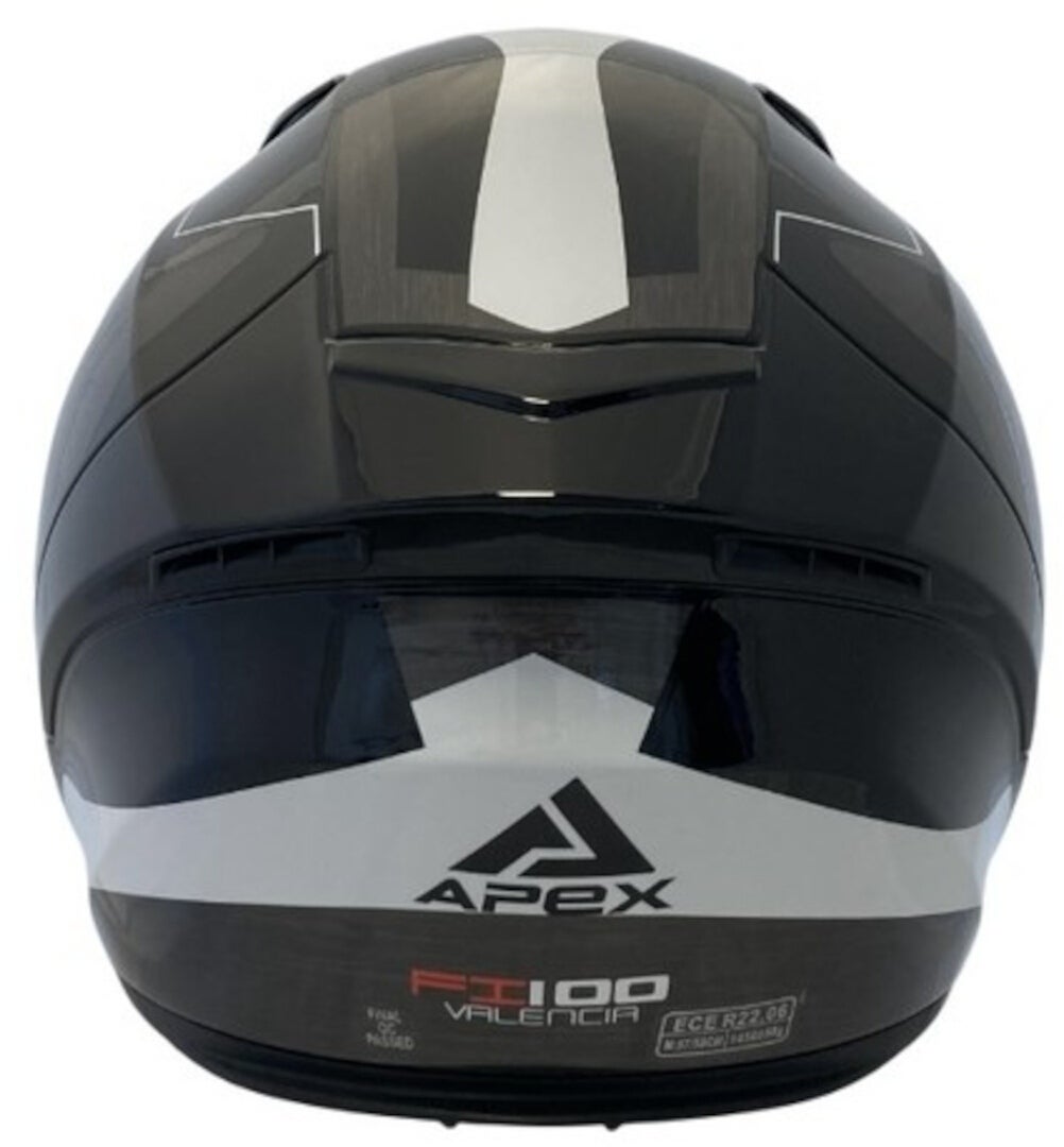 APEX FI100 Valencia Hjelm sort/grå/rød XXL (63/64) Figur 2